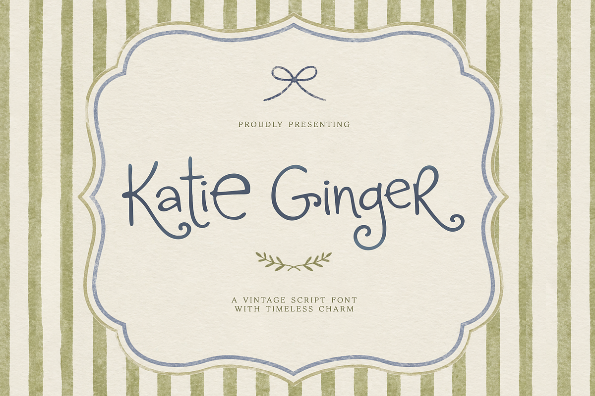 Katie Ginger Font, a Script Font by gafaroff studio (Photo 1 of 7)
