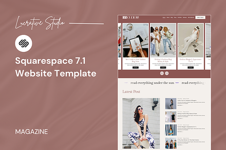 Magazine Squarespace Template