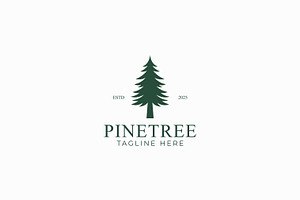 Pine Tree Logo Nature Harmony, a Branding & Logo Template by Signatoro