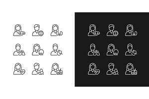 Hospital services pixel perfect line, an Outline Icon by IMG Visuals