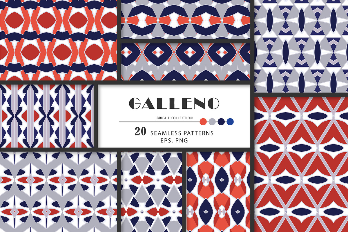 GALLENO geometric seamless patterns., a Pattern Graphic by Peolla (Photo 1 of 9)