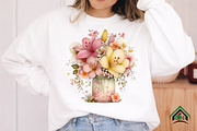 Watercolor Spring Mason Jar Clipart, an Illustration by Craft Nest (Thumbnail 9 of 12)