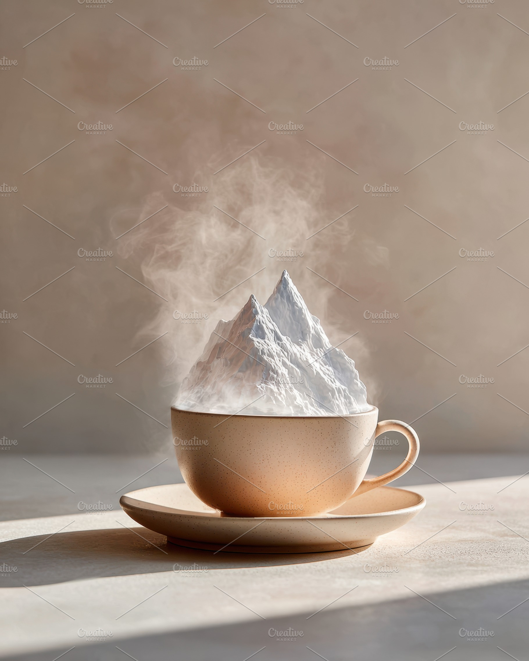 Surreal cup with mountain of foam, a Food & Drink Photo by AlyaAnd