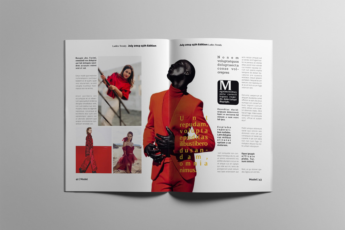 Fashion Magazne Layout Template, a Magazine Template by Swayang (Photo 22 of 24)