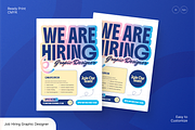 Job Hiring Graphic Designer Flyer, a Flyer Template by Annora Studio (Thumbnail 1 of 6)
