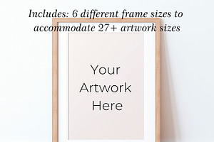 Vertical Frame Mockup, a Mockup by 1801Prints