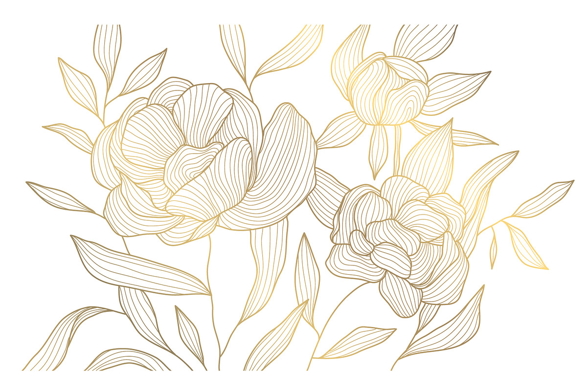 Flowers Line Illustrations vol.2, a Decorative Illustration by Marylia