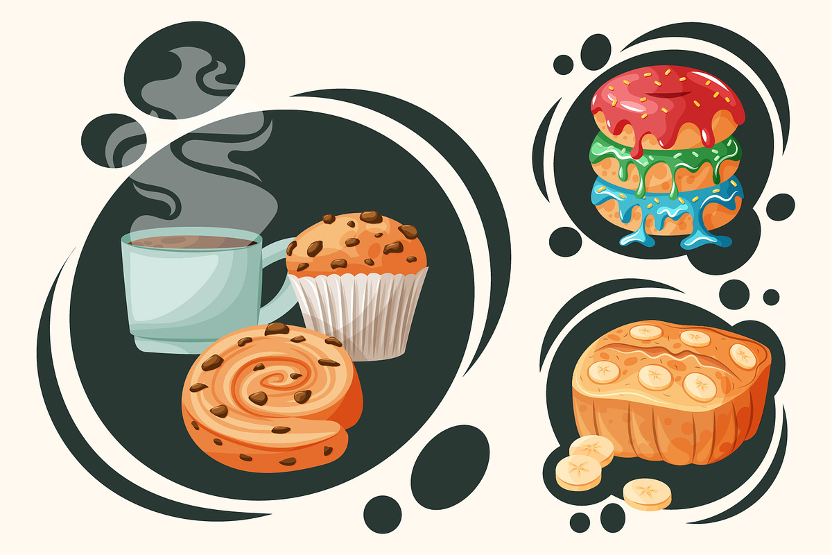 Bakery themed products, an Object Illustration by Thkatefox (Photo 3 of 4)
