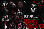 10 Bloody Halloween Photoshop Action, an Action Add-On by Hue Palettte Studio (Thumbnail 1 of 10)