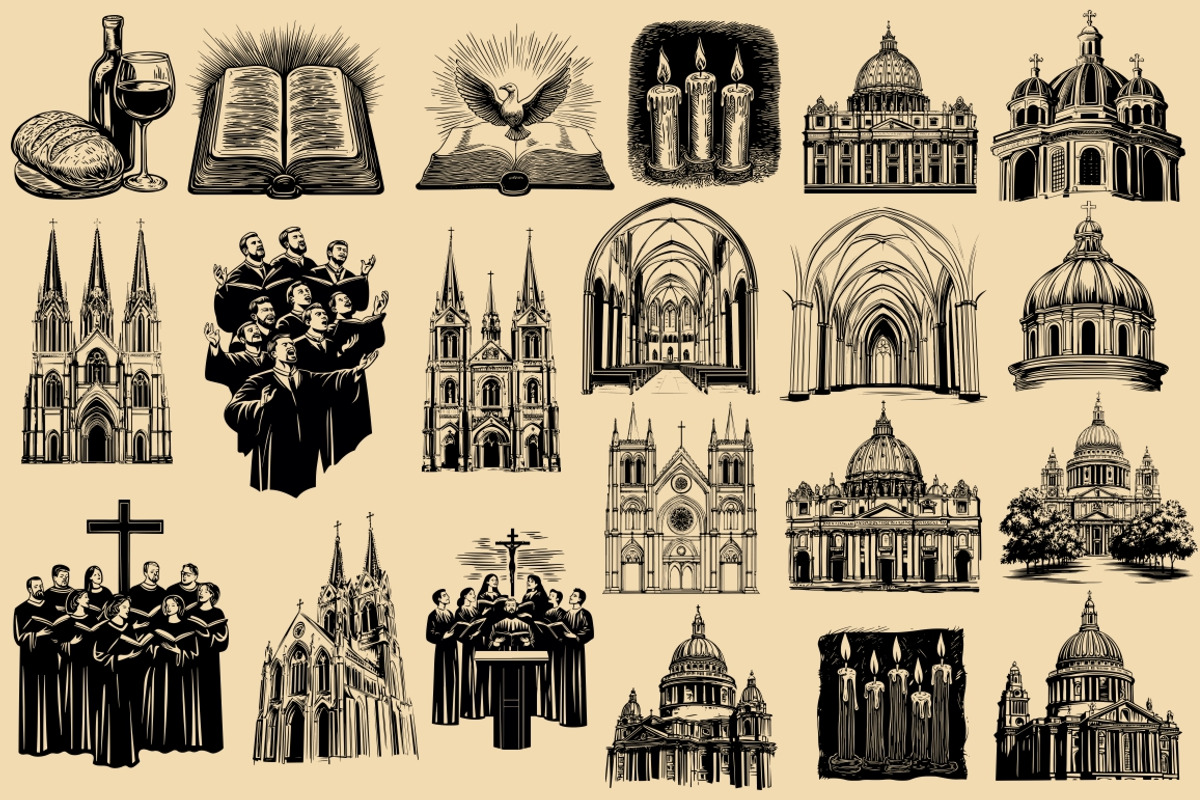 300 Religion and Faith illustrations, an Object Illustration by Nocturnal Wolf (Photo 7 of 18)