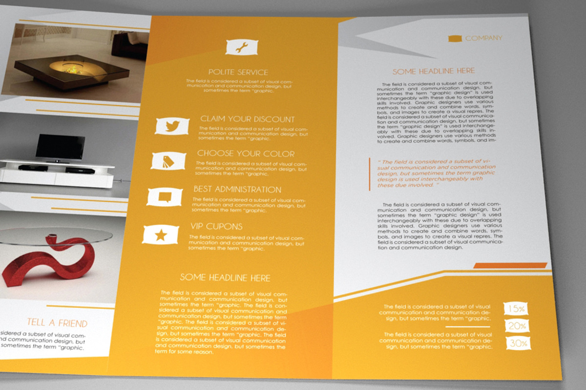 Indesign Brochure Furniture - orange, a Brochure Template by RudanStudio (Photo 8 of 8)