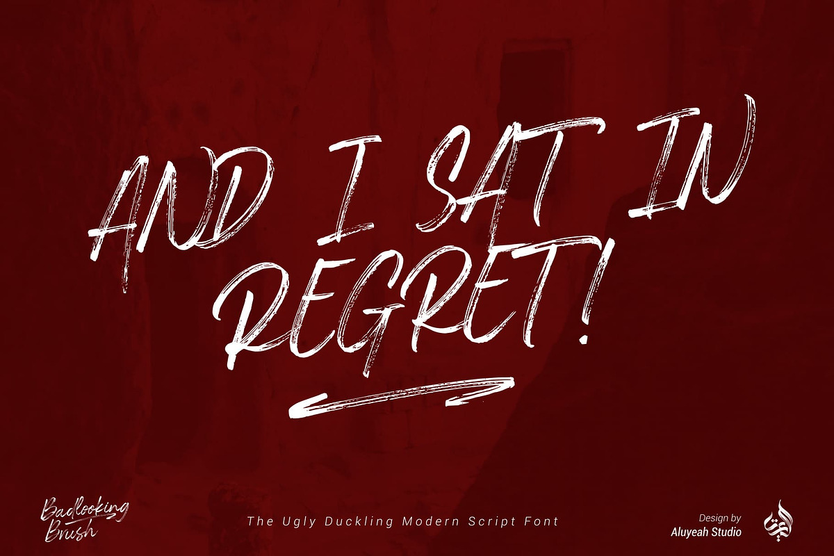 Badlooking Brush, a Font by Aluyeah Studio (Photo 7 of 15)