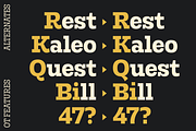Rods; 72 Styles Slab Serif, a Slab Serif Font by Eko Bimantara (Thumbnail 8 of 17)
