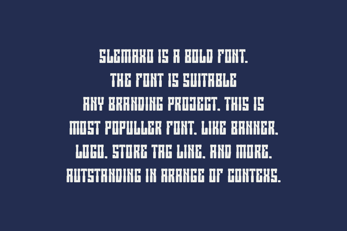 Slemaxo - Baseball & College Font, a Slab Serif Font by QR Design Studio (Photo 5 of 7)