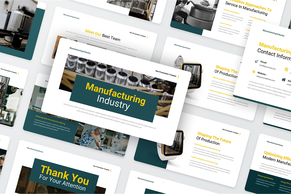 Manufacturing Industry Google Slide, a Presentation Template by SquidPixey (Photo 5 of 6)