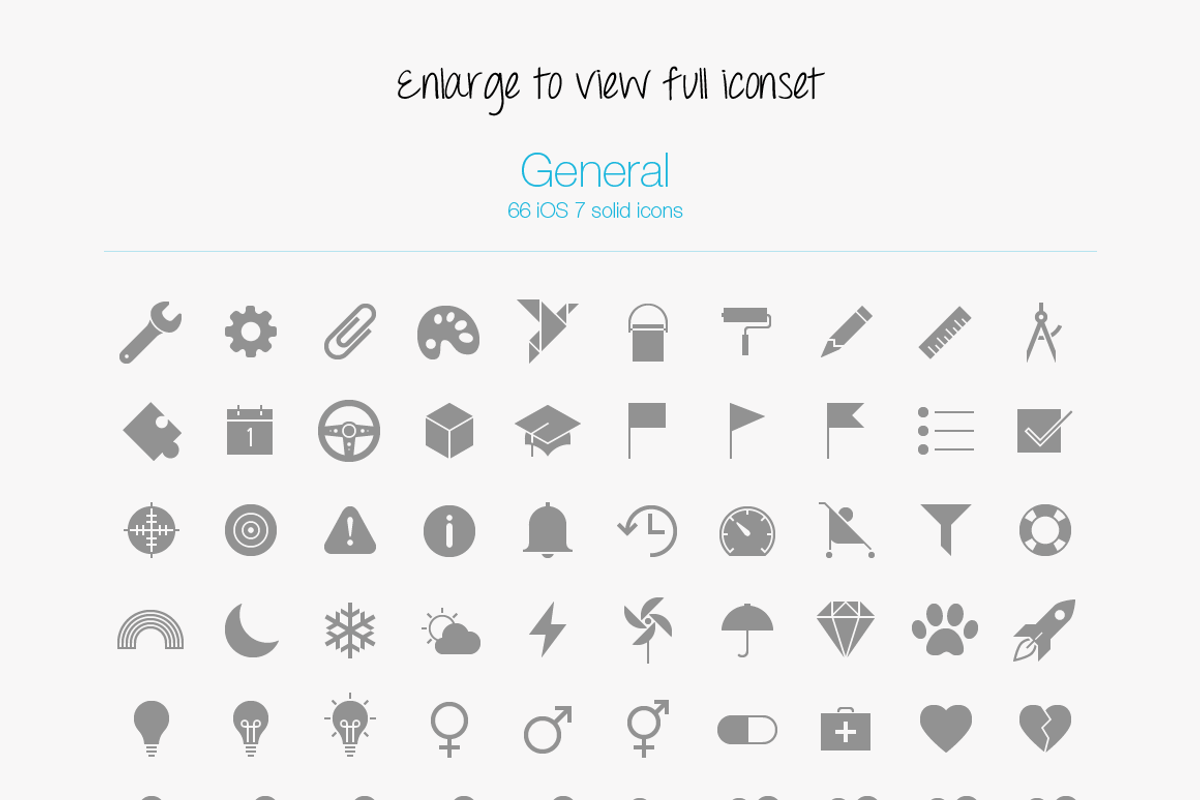 iOS 7 Tab Bar Icons by PixelLove.com, an Icon by PixelLove (Photo 3 of 3)
