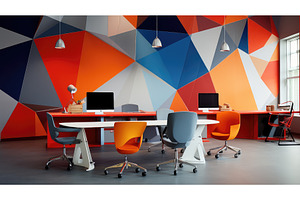 computer shape office background ai, a Technology Photo by pikepicture