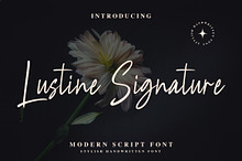 Lustine Signature – Modern Script