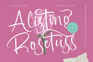 Alisting Rosetuss Handwritten Font