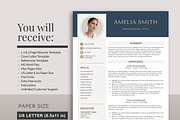 Resume Template with Photo Blue CV, a Resume Template by Klamp Studio (Thumbnail 7 of 8)