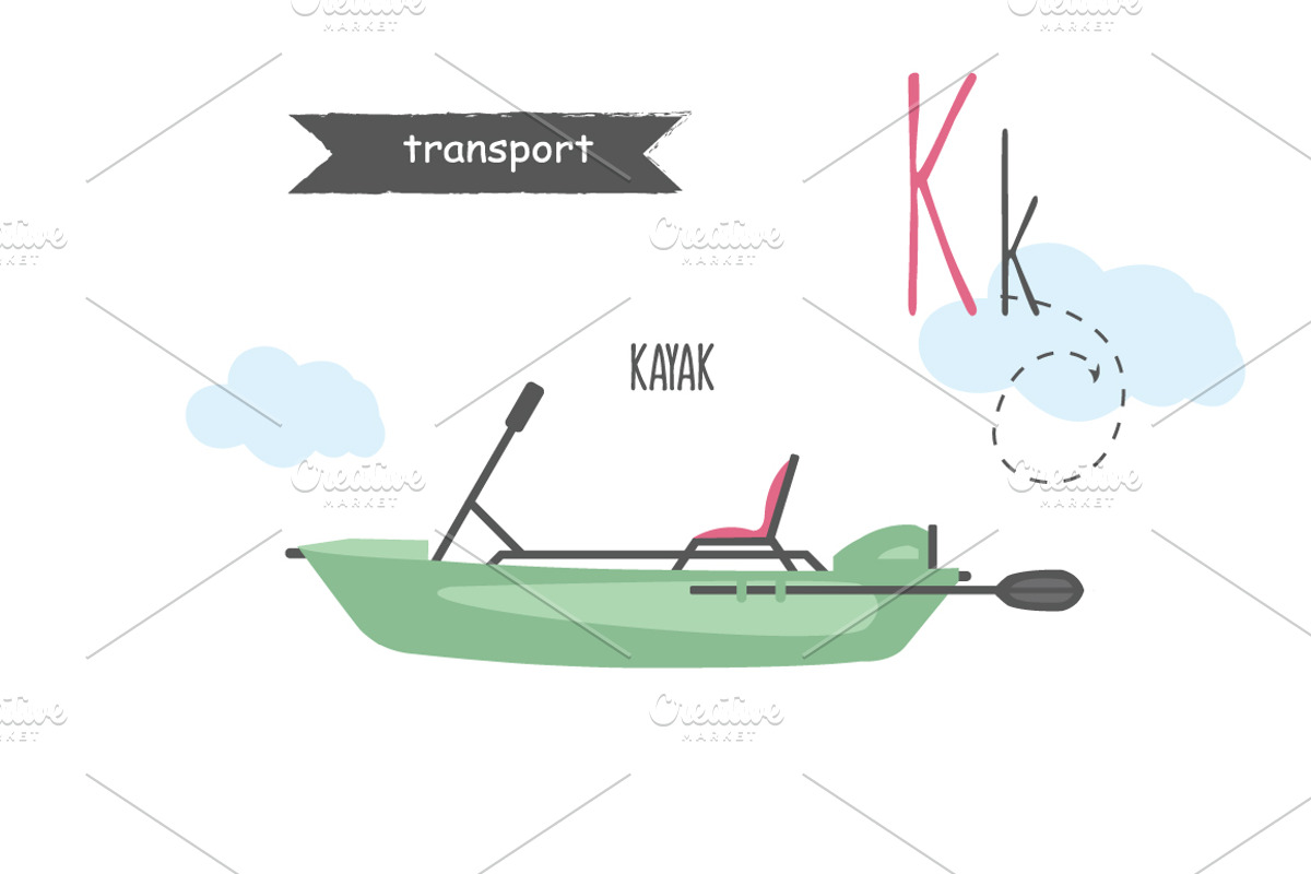 Vector A-Z transport alphabet, an Education Illustration by narinadraban (Photo 8 of 22)