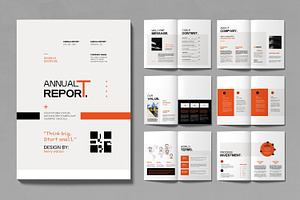 Professional Annual Report Template, a Brochure Template by MightyDesign