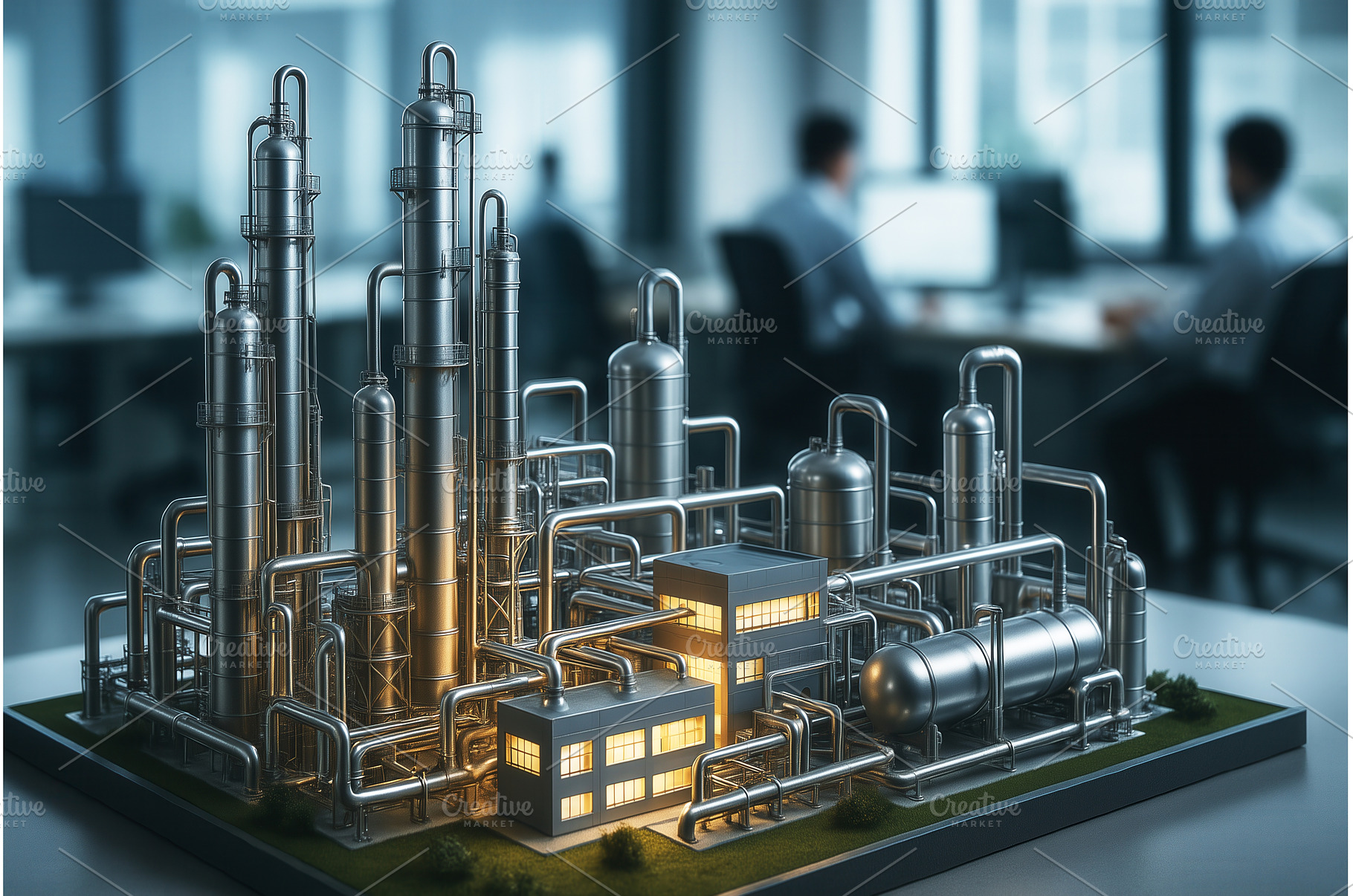 A detailed model of an industrial, an Industrial Photo by Sergey Kotenev