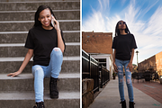 Black T-Shirt Mockup Stock Photos, a Person Photo by Eye for Ebony (Thumbnail 3 of 7)