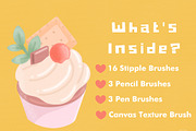 Procreate Stipple Brush Pack, a Brush Add-On by Pawsitively Aesthetic (Thumbnail 2 of 5)