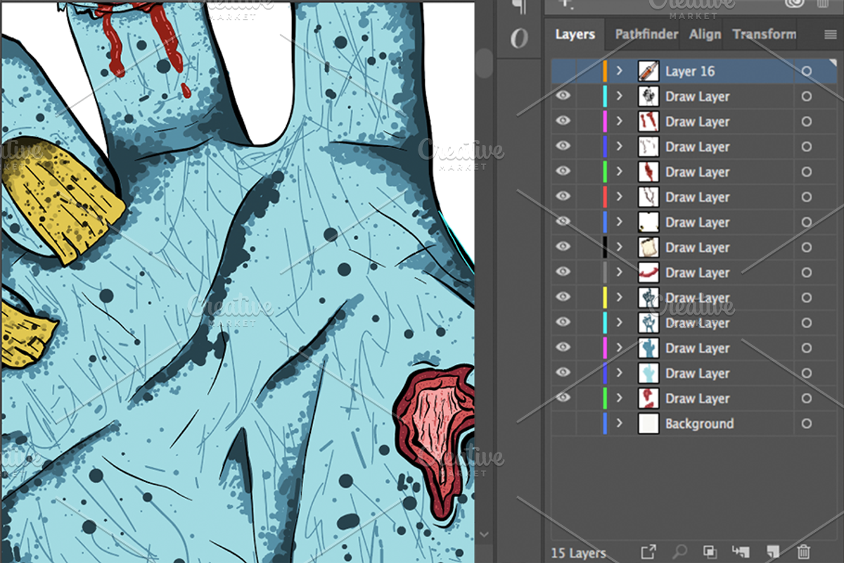 Zombie Hand Illustration, an Illustration by Gordon Designs (Photo 2 of 3)