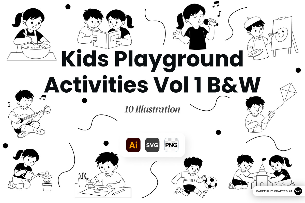 Kids Playground Activities Vol. 1, a Person Illustration by SLAB! Design (Photo 1 of 3)