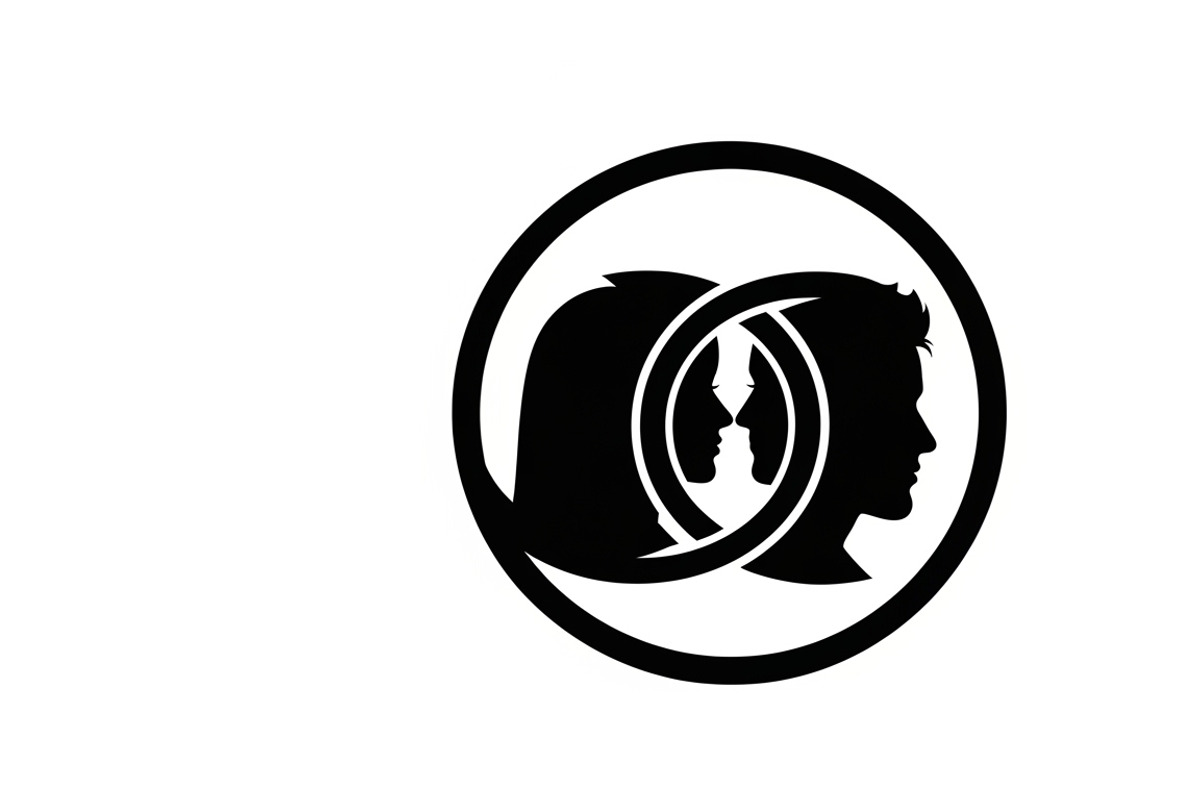 couple initial circle monogram, an Illustration by Amazin_art (Photo 12 of 31)