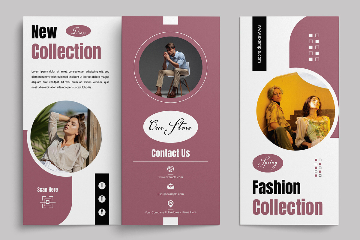Minimal Trifold Brochure Template, a Brochure Template by MightyDesign (Photo 2 of 7)
