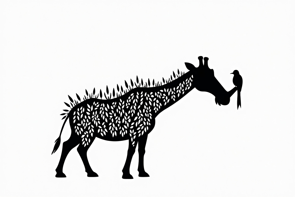 Giraffe Silhouette Vector design, an Illustration by Amazin_art (Photo 17 of 21)