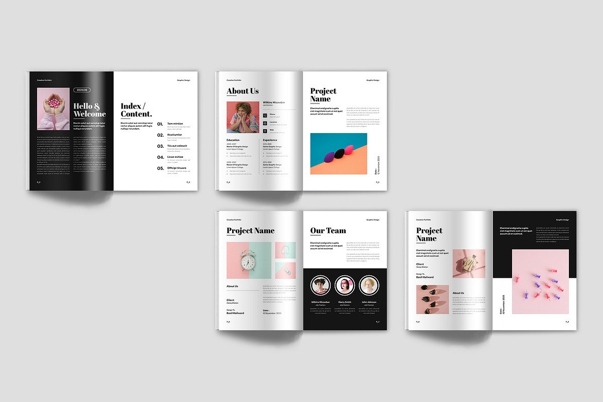 Creative Portfolio Brochure Template, a Brochure Template by Spark_Creative (Photo 12 of 14)