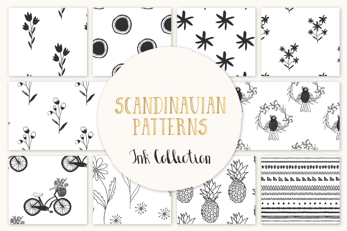 Scandinavian seamless pattern, a Pattern Graphic by Anatartan Design