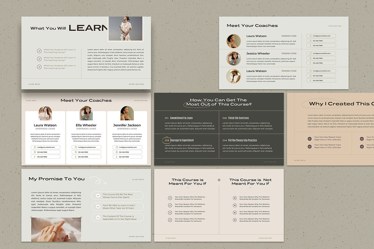 Coaching Slide Deck for CANVA, a Presentation Template by AndrewPixel