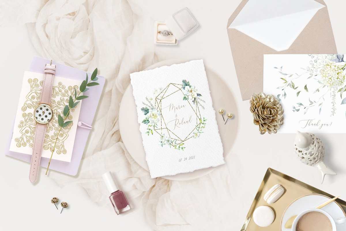 White & Gently Wedding Collection., a Seasonal Illustration by Designwork (Photo 15 of 22)