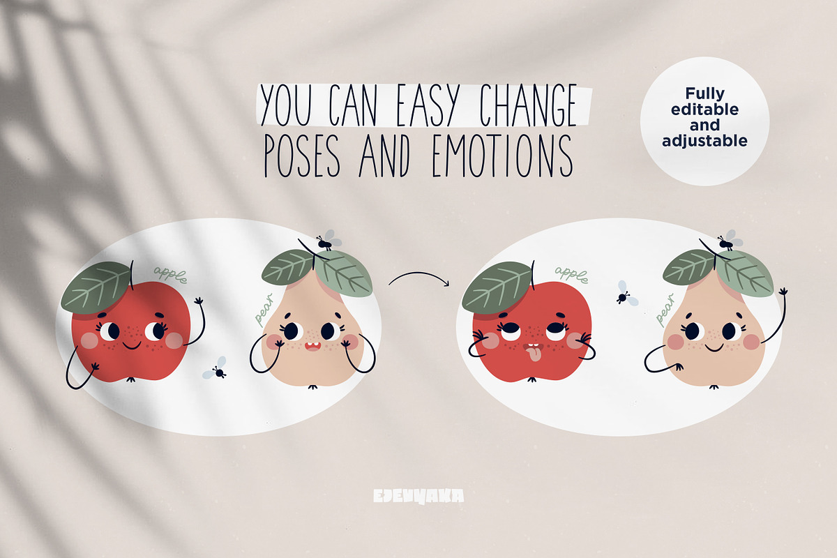 Fruit Clipart PNG, Seamless Patterns, a Food Illustration by Ejevyaka (Photo 6 of 10)