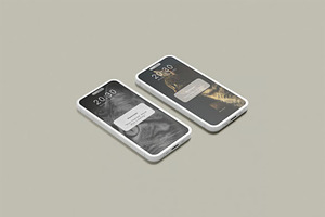 iPhone 14 Pro Clay Mockup, an iPhone Mockup by zpackcreative