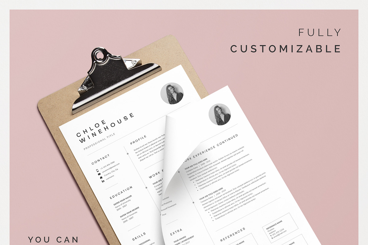 Word Resume & Cover Letter Template, a Resume Template by DemeDesign (Photo 4 of 7)