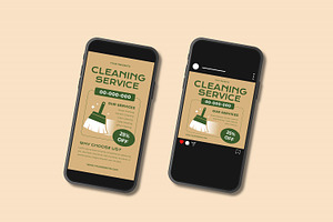 Cleaning Service Flyer Set