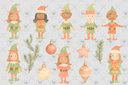 Elf winter Clipart, an Illustration by BigCakeBee (Thumbnail 3 of 4)