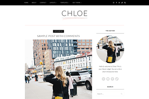 Feminine WordPress Theme | Chloe
