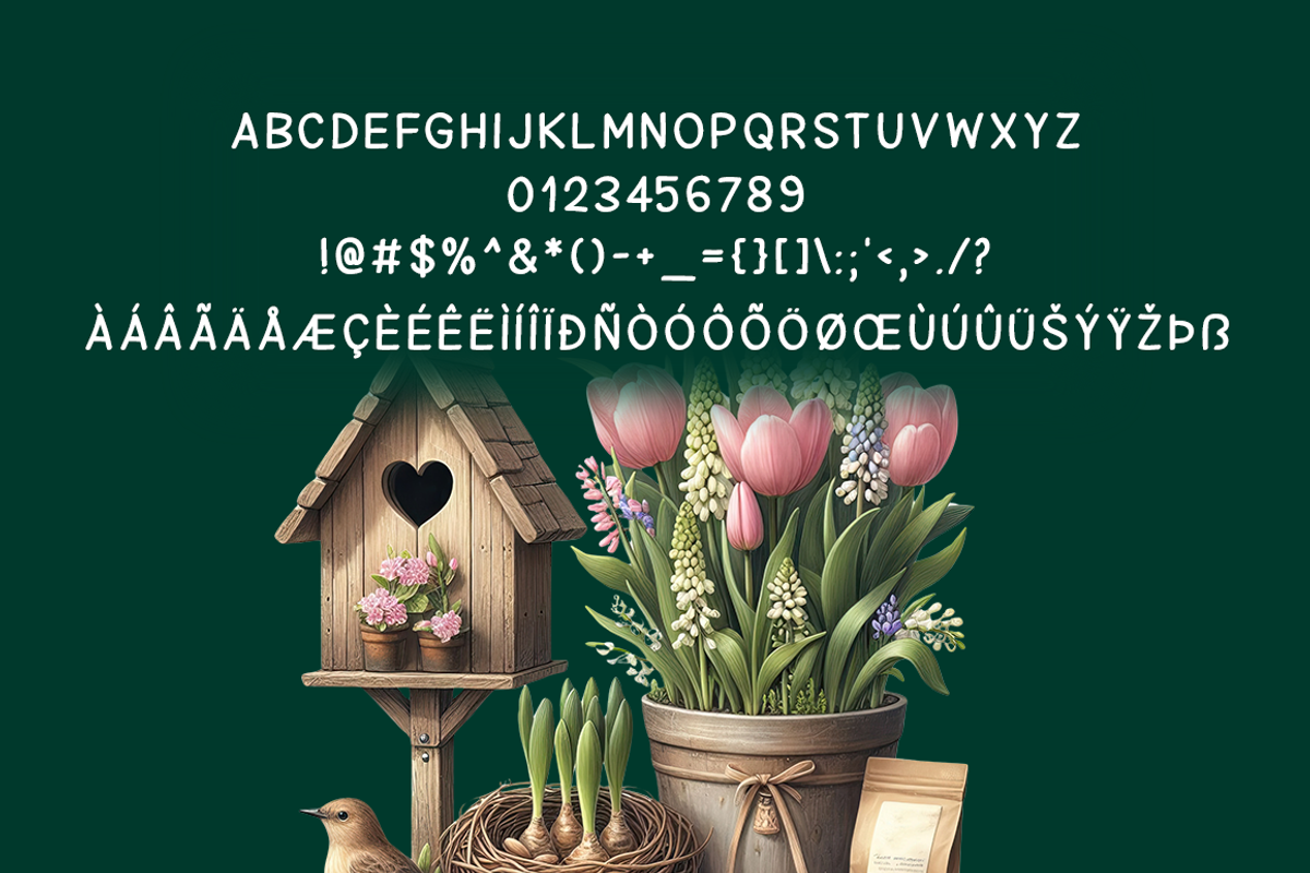 Vibrant Spring Typeface, a Handwritten Font by Seemly Fonts