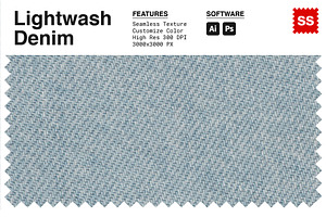 Light Wash Denim Seamless Texture