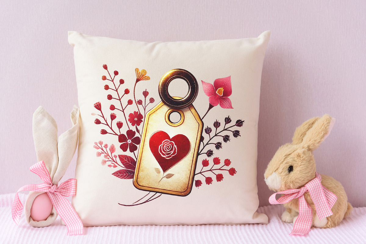 Retro Valentine Day Clipart, an Illustration by RobertsArt (Photo 7 of 7)