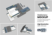 Stationery Mockup, a Product Mockup by bimockup (Thumbnail 1 of 6)