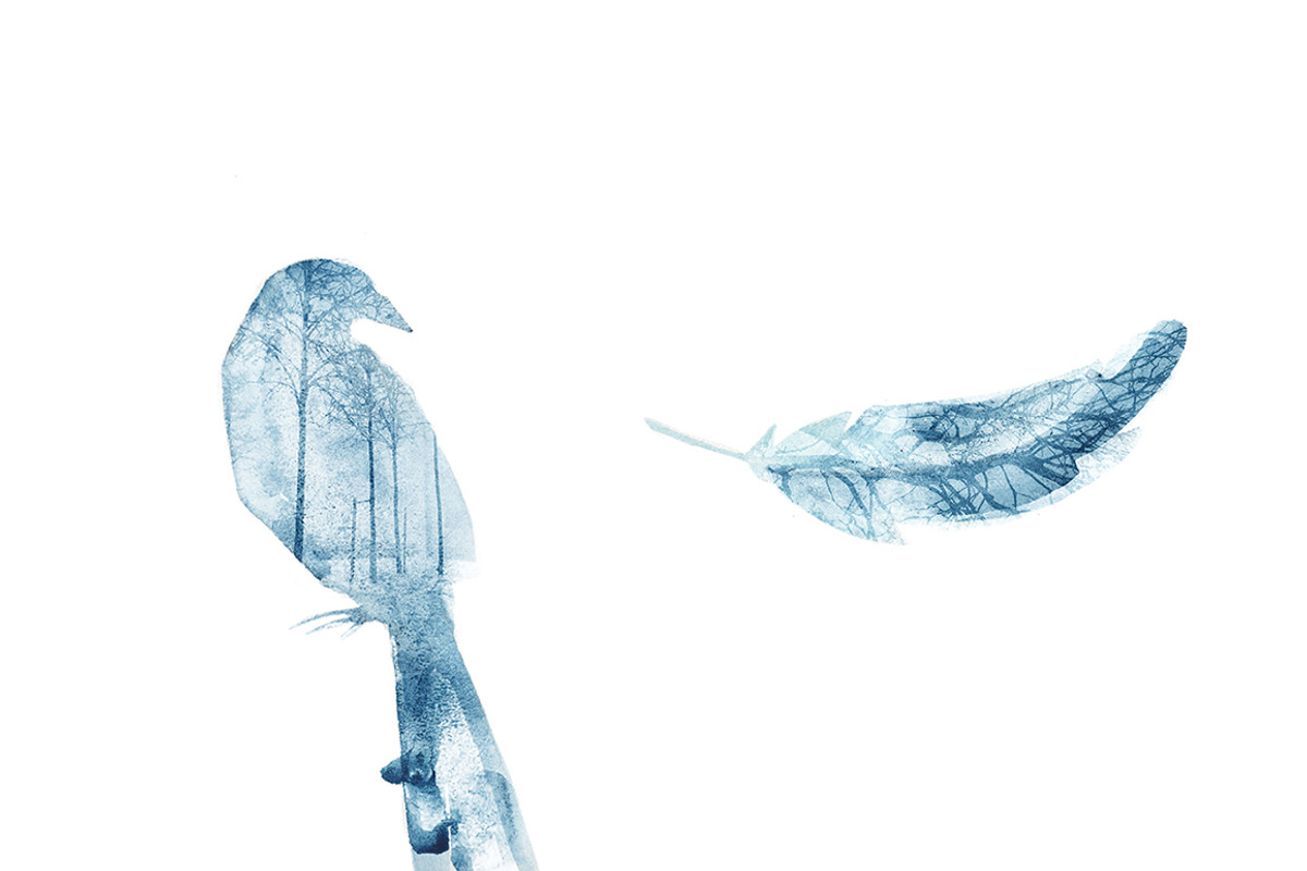 Watercolor blue illustrations, an Illustration by WinWinFolly (Photo 5 of 7)