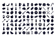 Food & Drinks Silhouette Bundle, an Illustration by Creative_View (Thumbnail 4 of 4)